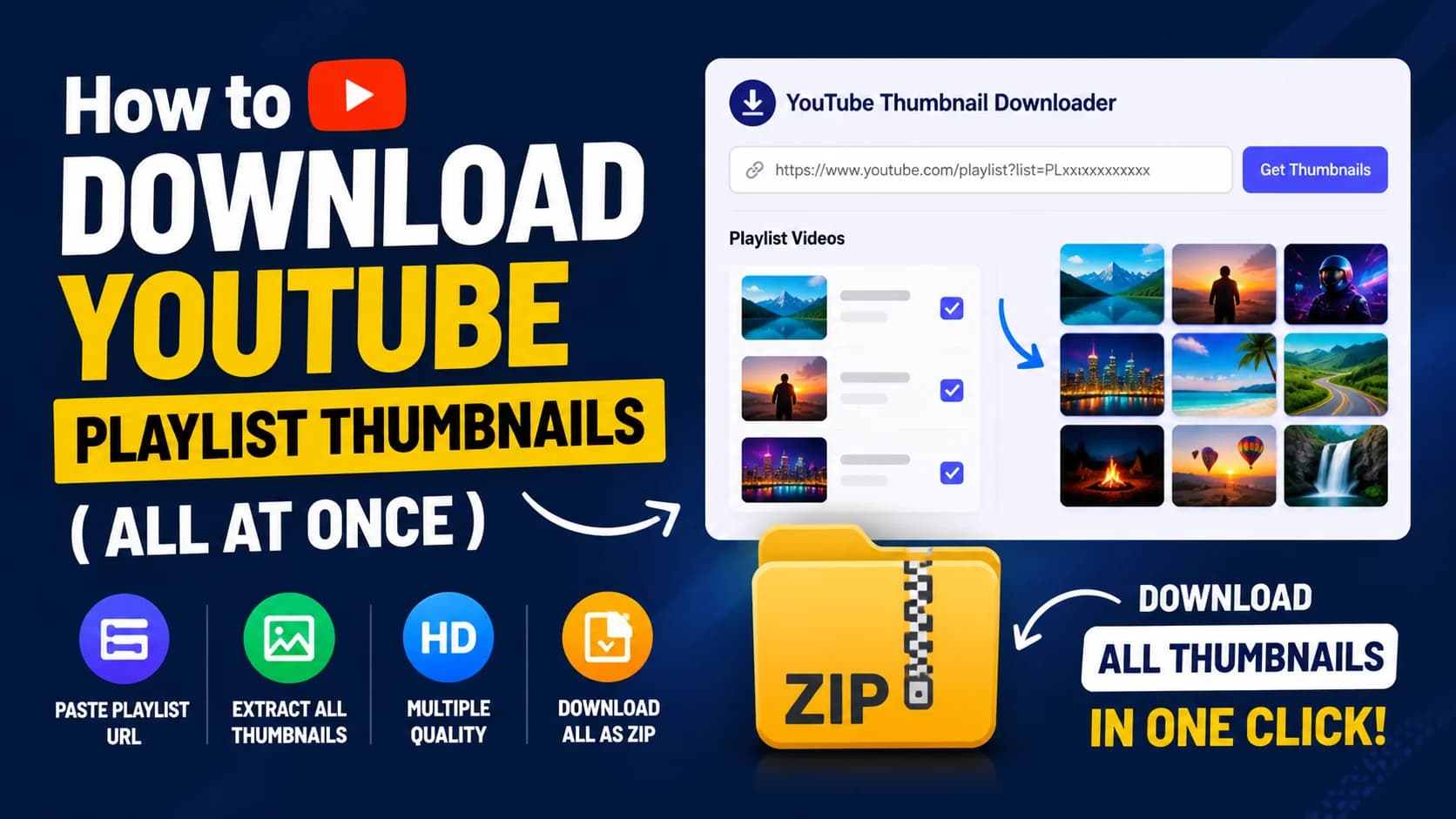 How to Download YouTube Playlist Thumbnails (All at Once)