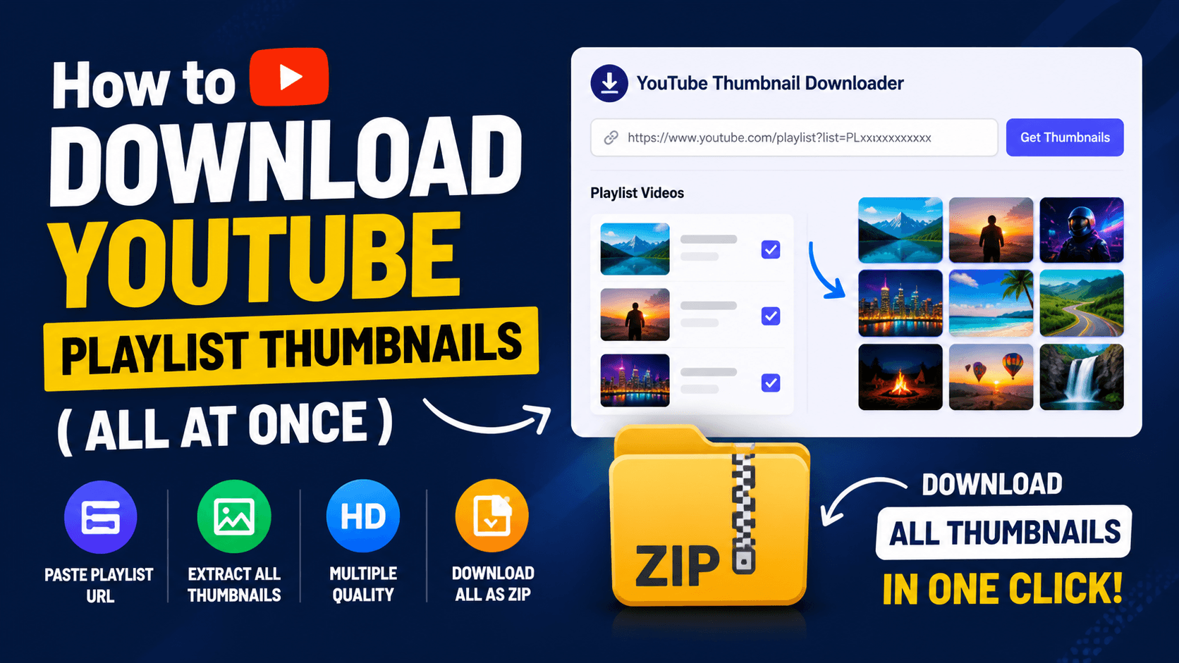 How to Download YouTube Playlist Thumbnails (All at Once)